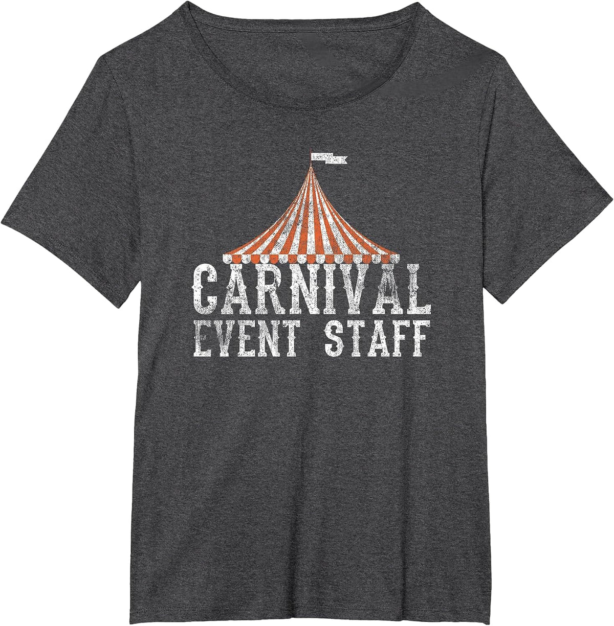 Vintage Circus Security Mardi Gras Staff T-Shirt - Dark Heather Grey