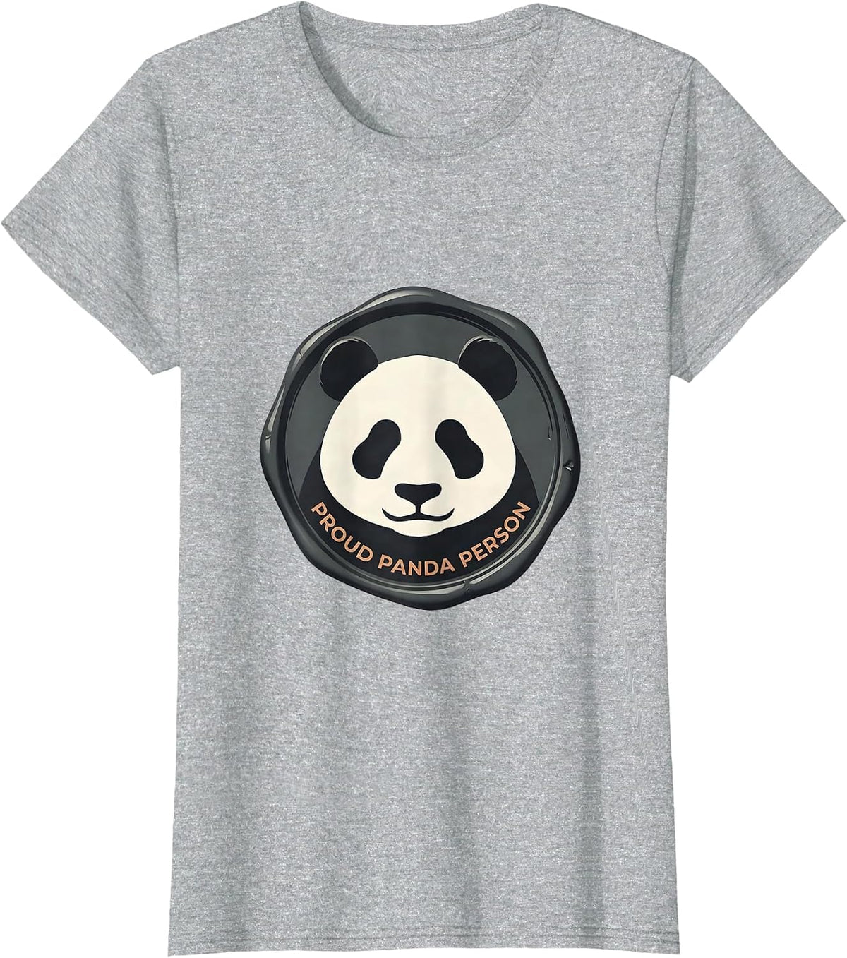 Women's Proud Panda Person Funny Panda Bear Animal Lover Gift T-Shirt - Heather Grey