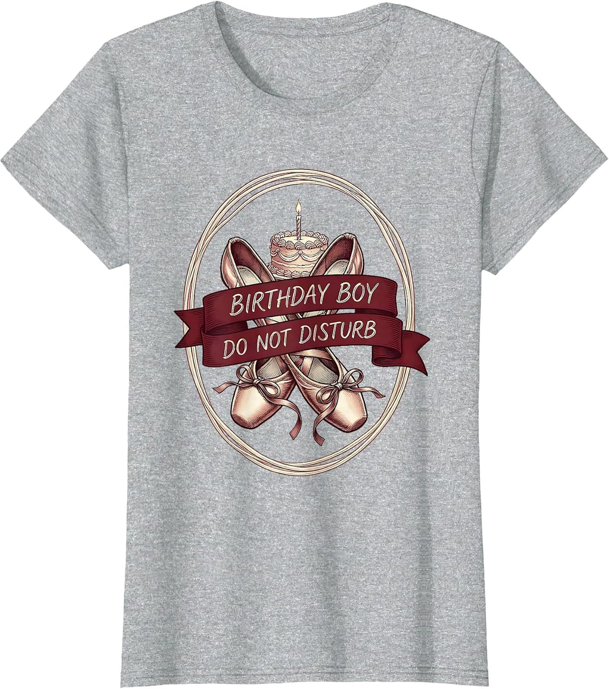 Birthday Boy Do Not Disturb Funny Birthday Design T-Shirt - Heather Grey