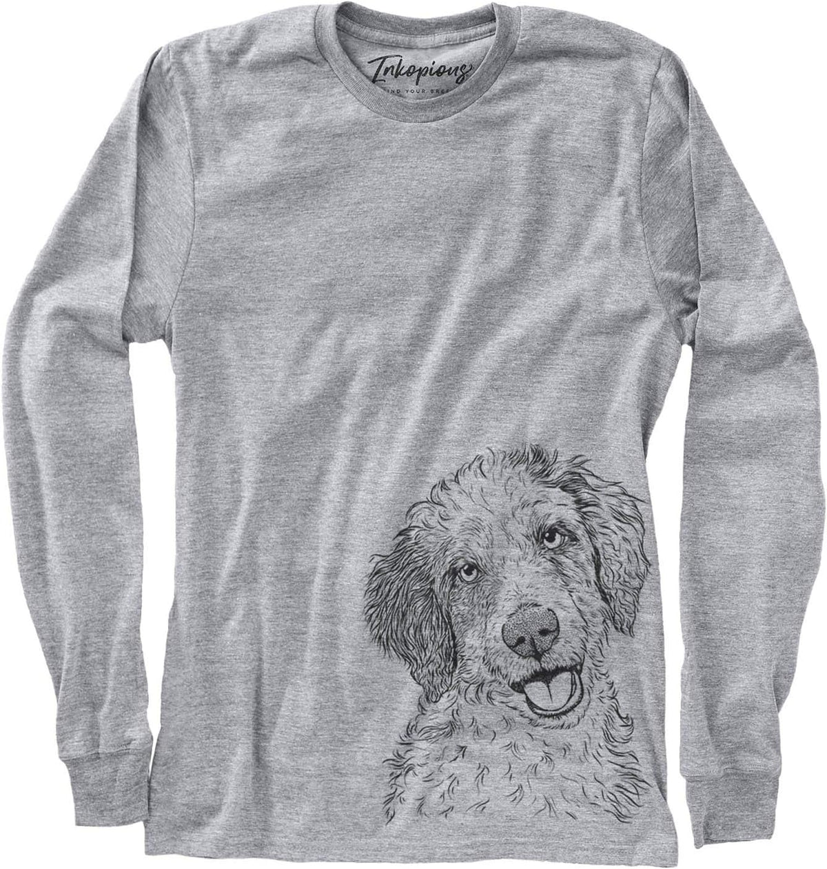 Bare Hoge the Aussiedoodle Dog Triblend T-Shirt - Unisex Long Sleeve