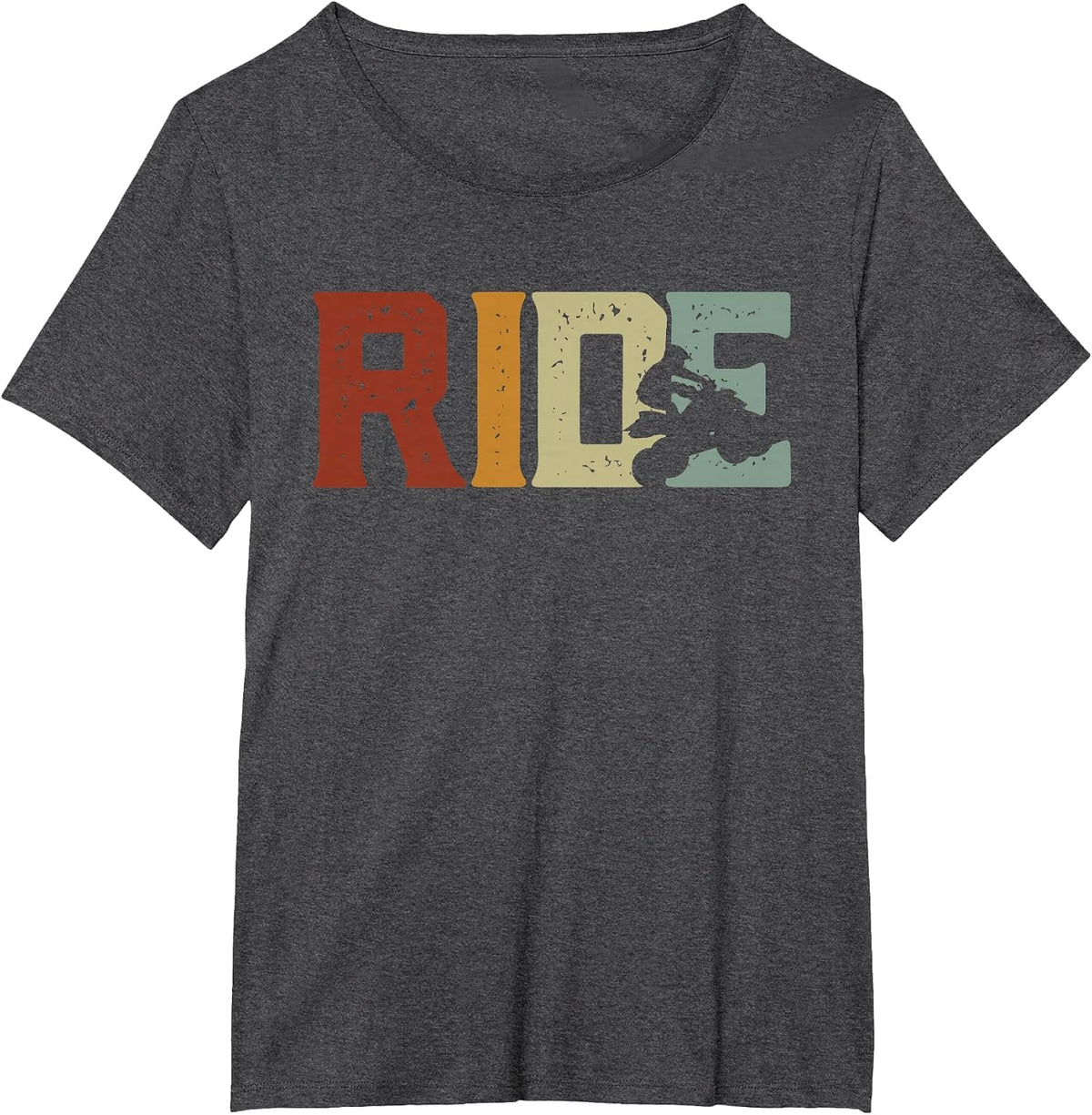 Quad Men Boys Women Quadrider ATV Four Wheeler Mud Dirt T-Shirt - Dark Heather Grey