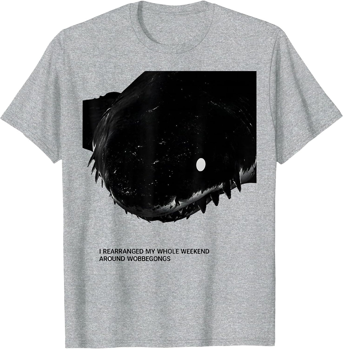 Men's I Rearranged My Whole Weekend Around Wobbegongs Shark Lover T-Shirt - Heather Grey