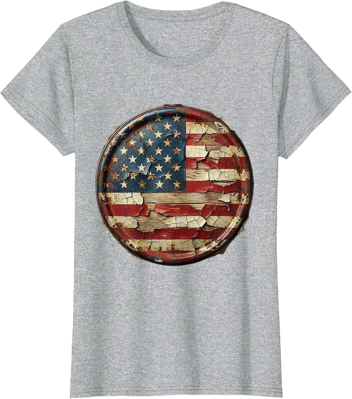 Vintage Lunchbox Stack Labor Day Graphic T-Shirt - Heather Grey