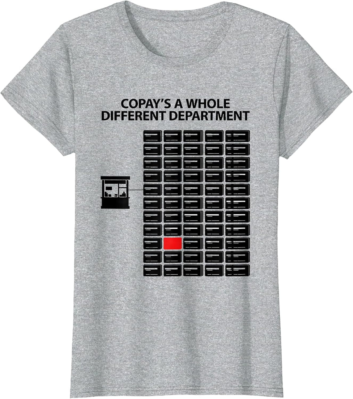 Women's Copay's A Whole Different Department Funny Pharmacy Tech T-Shirt - Heather Grey