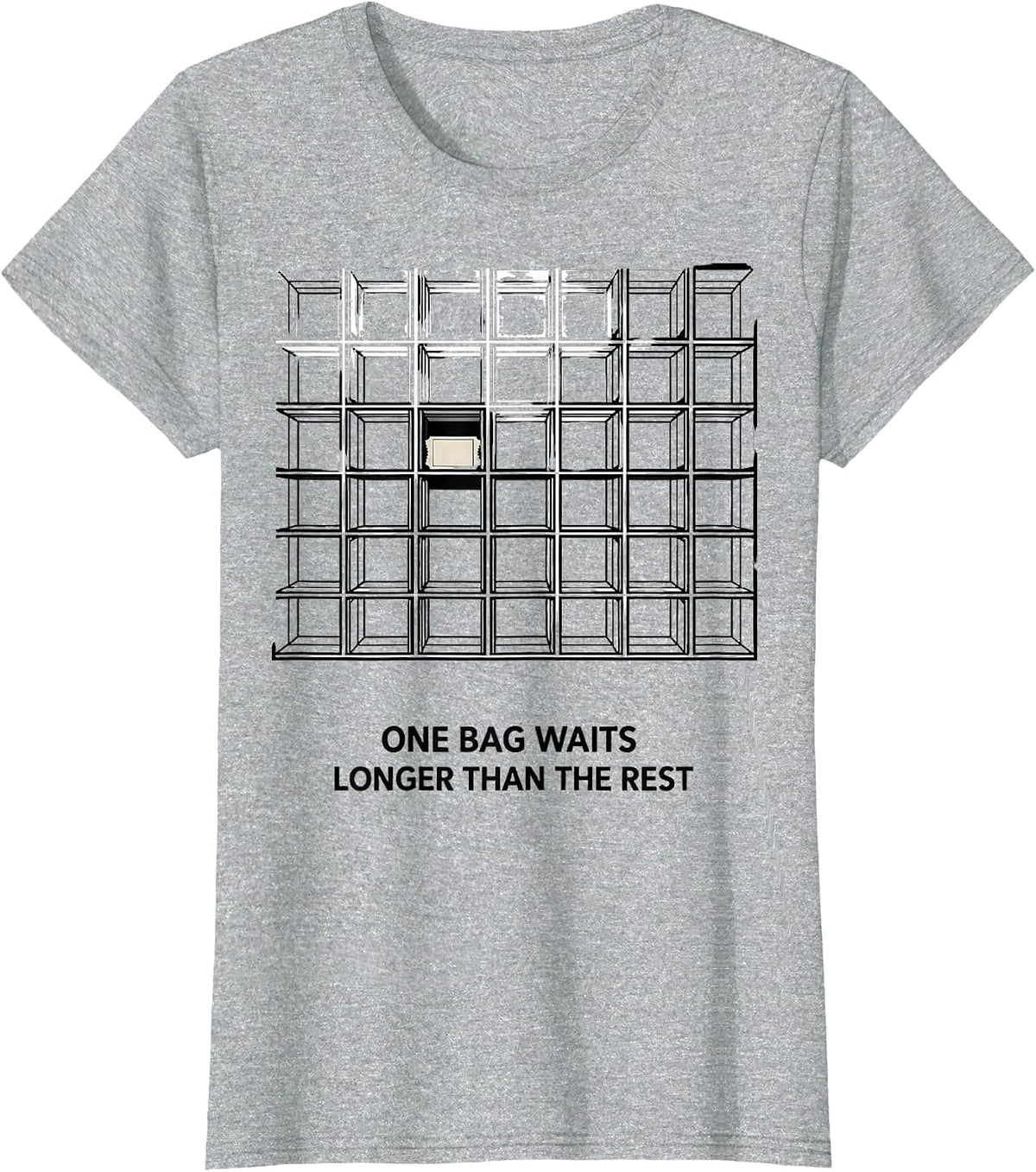 Women's One Bag Waits Longer Than The Rest Funny Pharmacy Squad T-Shirt - Heather Grey