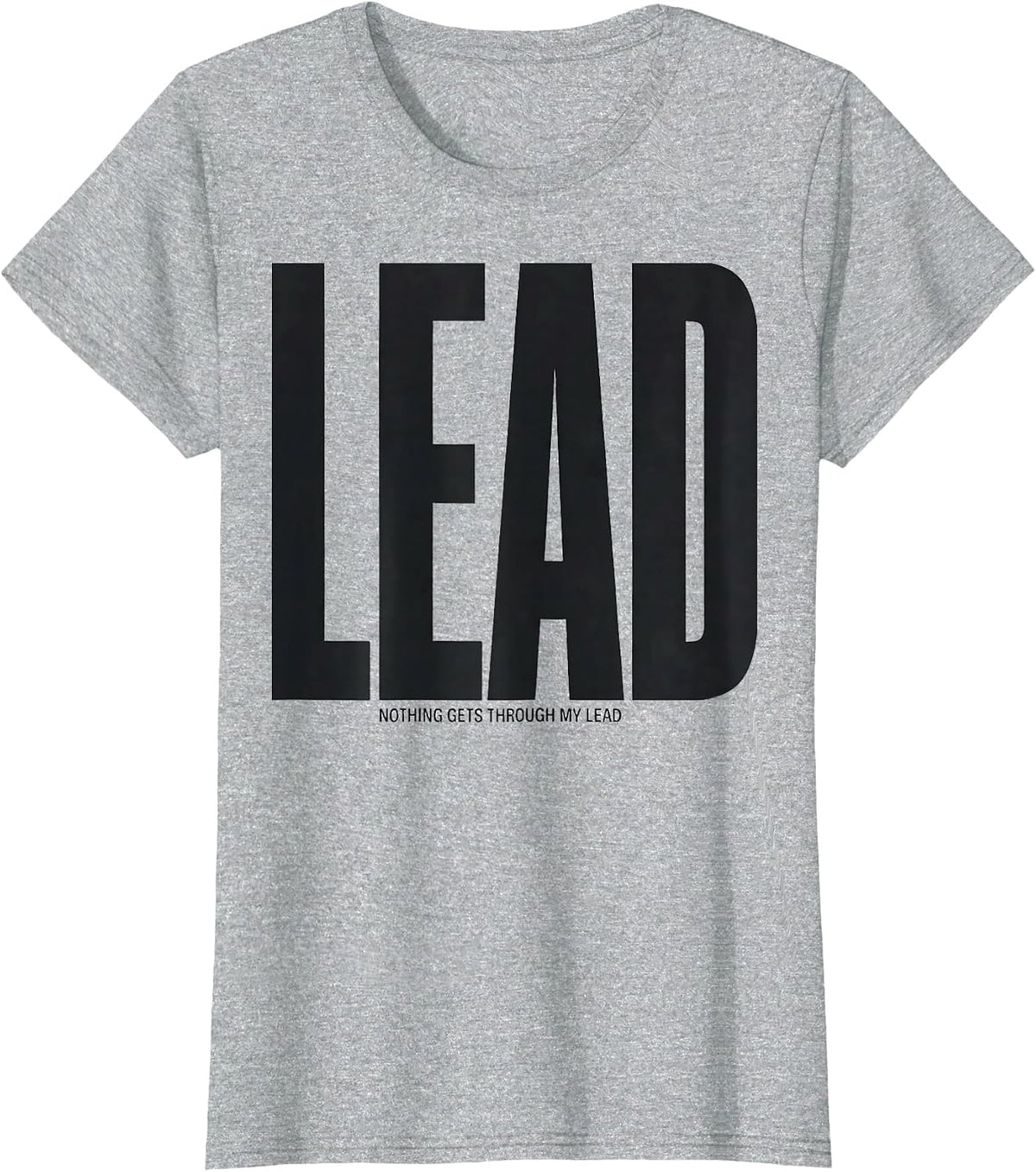 Nothing Gets Through My Lead Thick Radiology Tech Halloween T-Shirt - Heather Grey