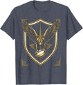 Hawk Diving for Rugby Ball Graphic T-Shirt - Heather Blue