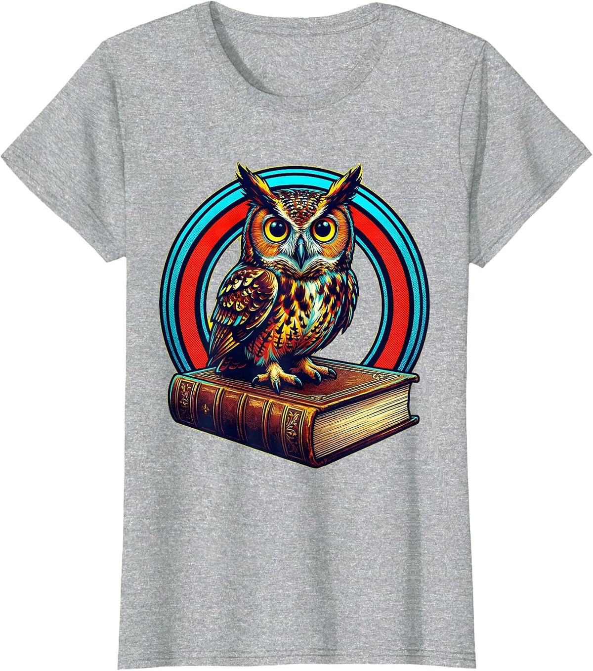 Owl on Dictionary English Teacher Gift T-Shirt - Heather Grey
