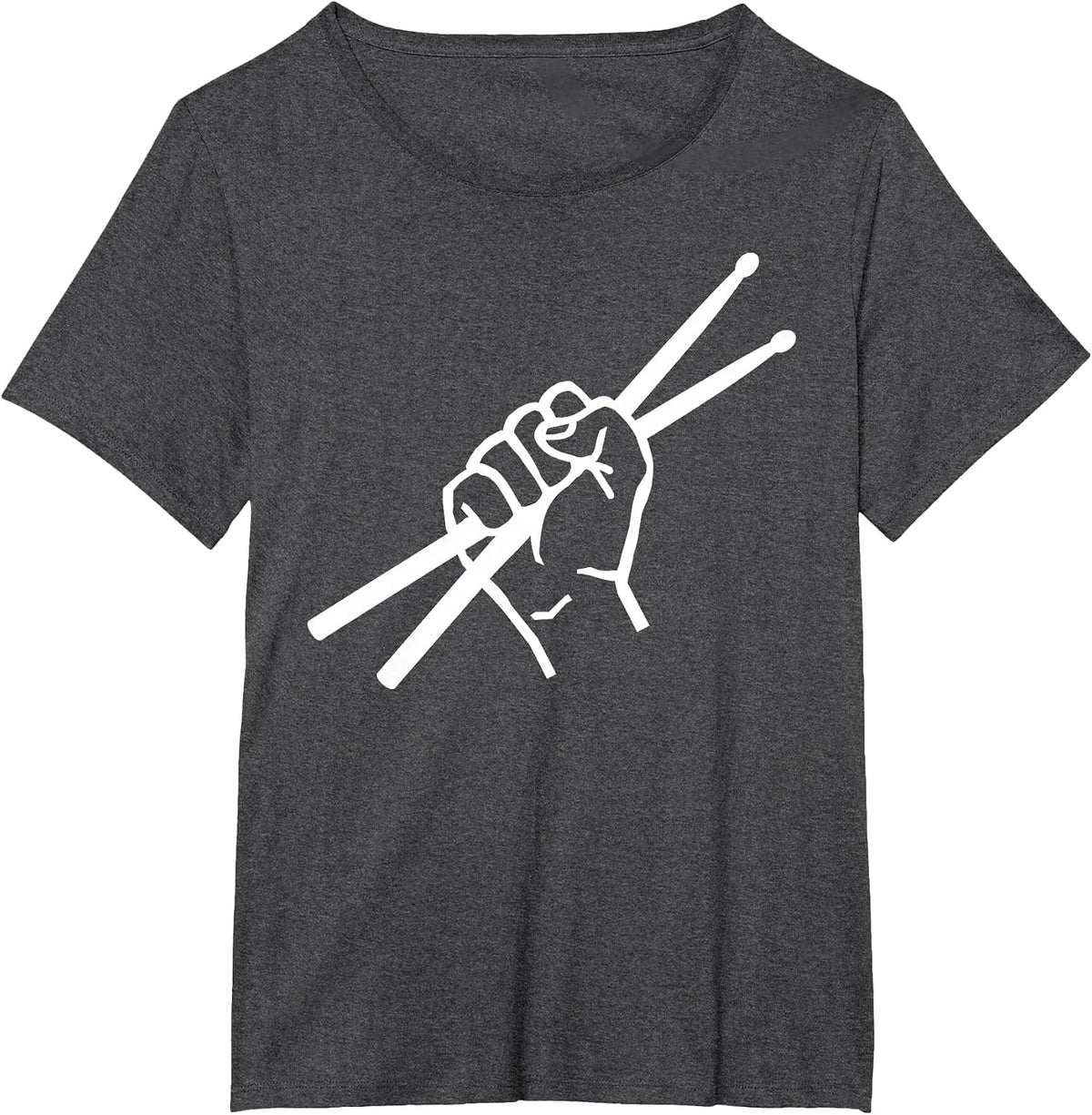 Drumsticks Drummer T-Shirt - Dark Heather Grey
