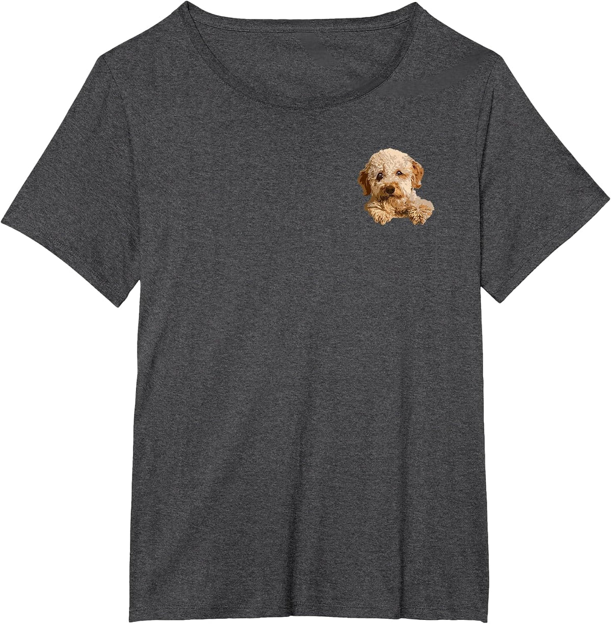Cute Goldendoodle Design for Men Women Goldendoodle Doodle T-Shirt - Dark Heather Grey