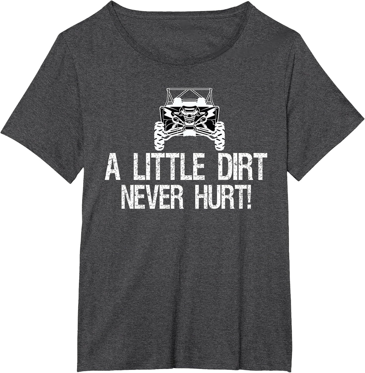 UTV Mens Womens Four Wheeler Tee, ATV Riding Mudding T-Shirt - Dark Heather Grey