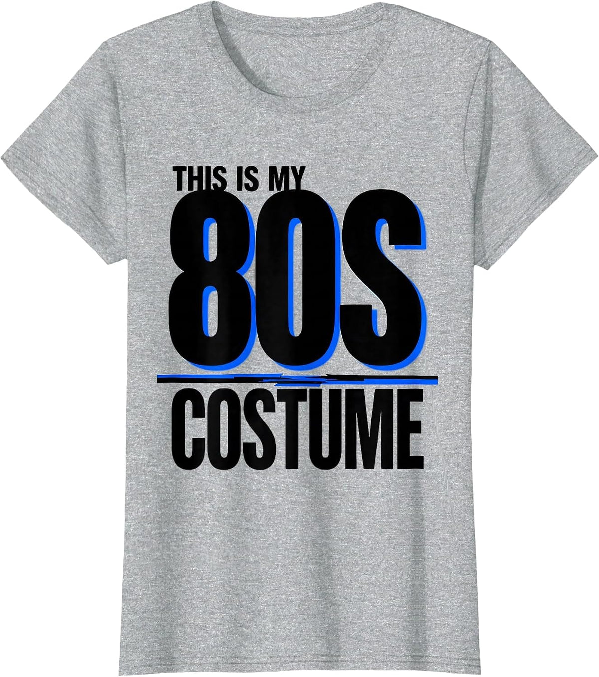 Women's This Is My 80s Costume Funny Retro Throwback Party T-Shirt - Heather Grey