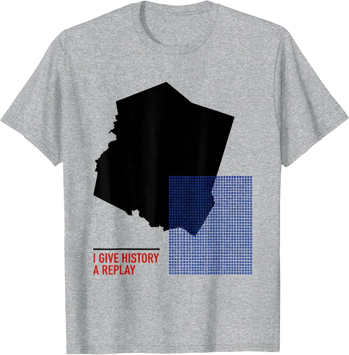Men's I Give History A Replay Funny History Teacher Subject Pride T-Shirt - Heather Grey