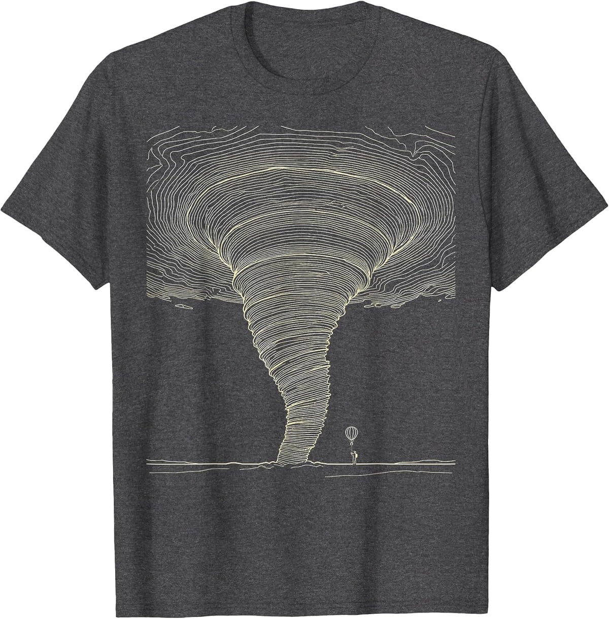 Tornado Chaser Weather Enthusiast Storm Chaser Meteorology T-Shirt - Dark Heather Grey
