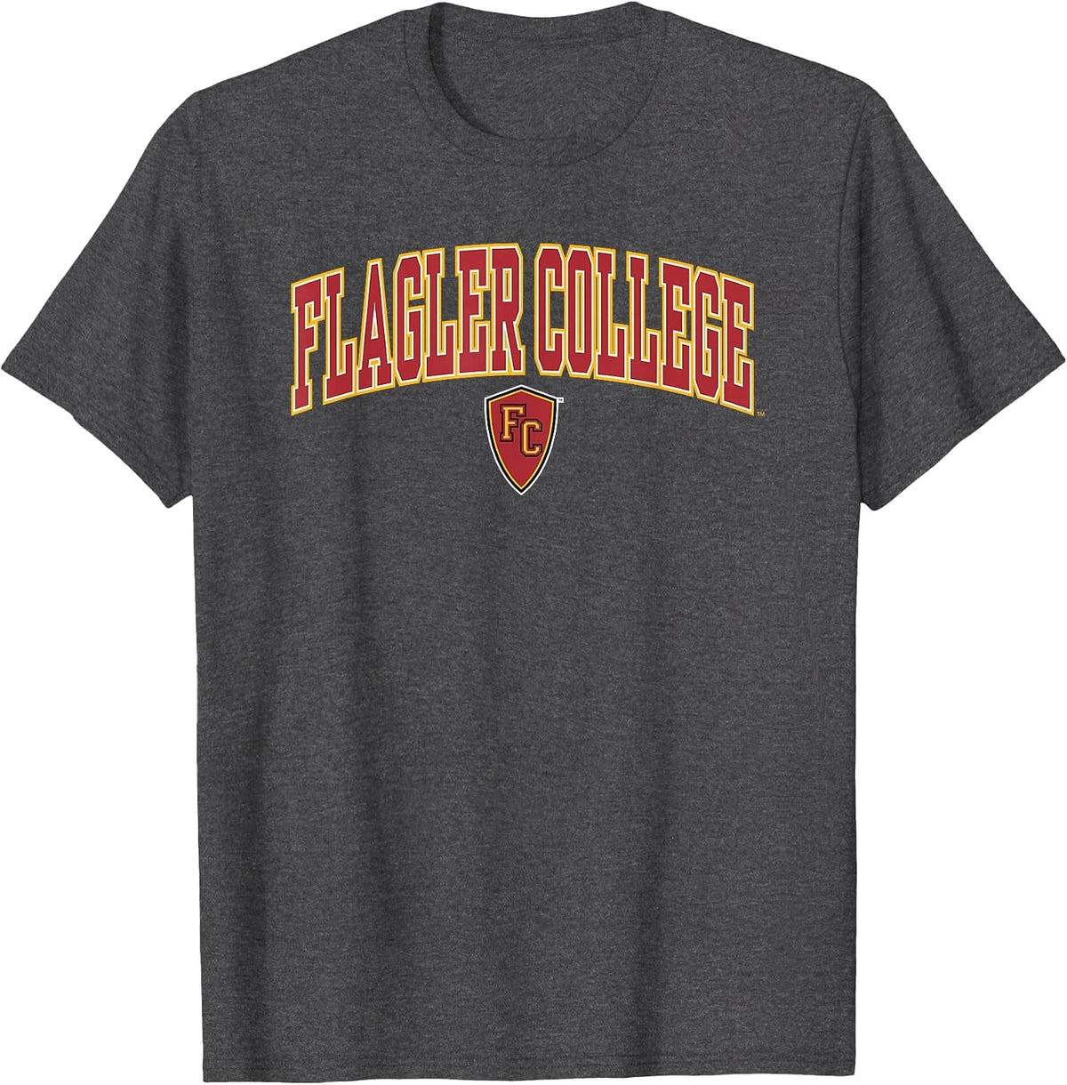 Flagler Saints Arch Over Officially Licensed T-Shirt - Dark Heather Grey