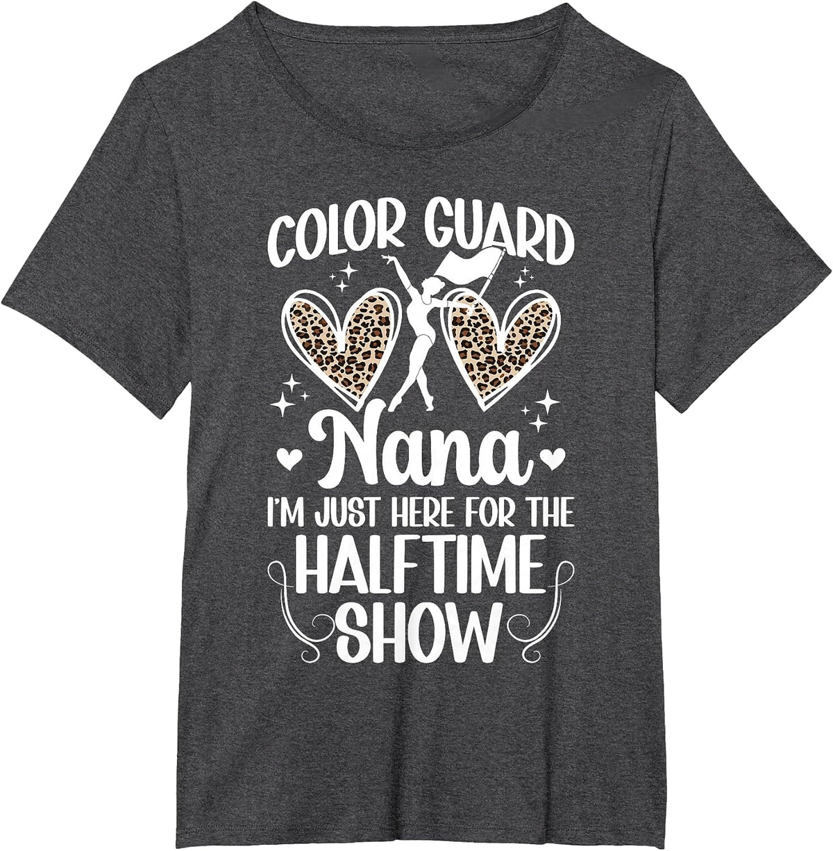 Color Guard Nana Halftime Show Guard Nana Grandma T-Shirt - Dark Heather Grey