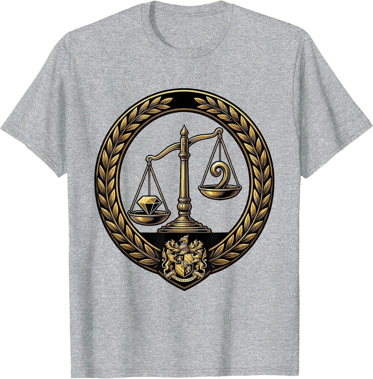 Men's The Turning Point Tipping Scales Graphic Design T-Shirt - Heather Grey