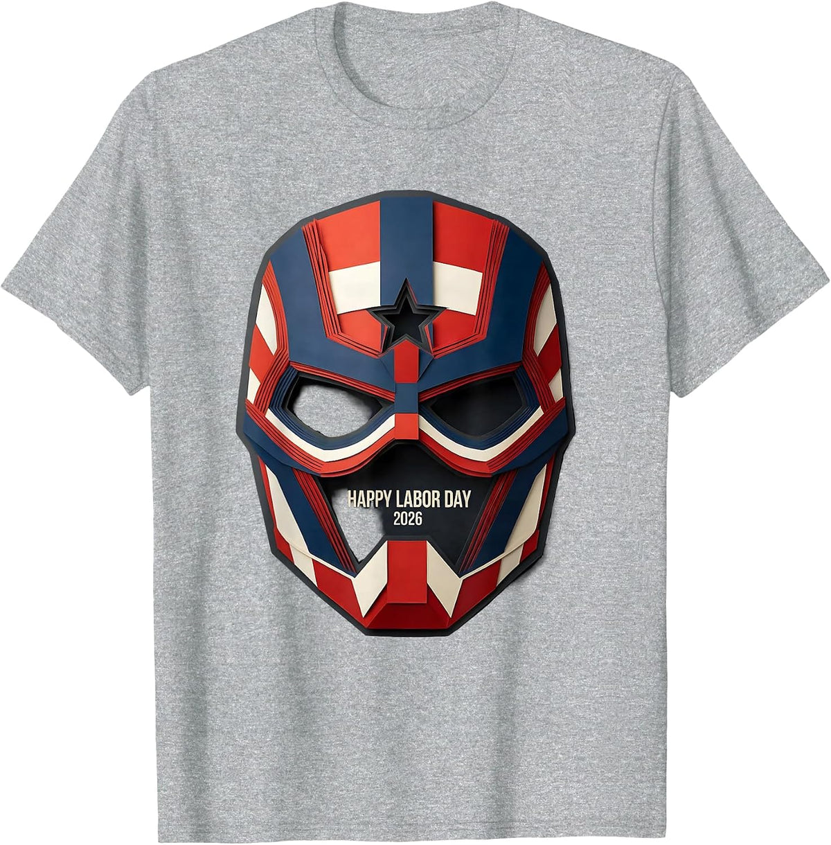 Men's Happy Labor Day 2026 Patriotic Union Worker Pride Gift T-Shirt - Heather Grey