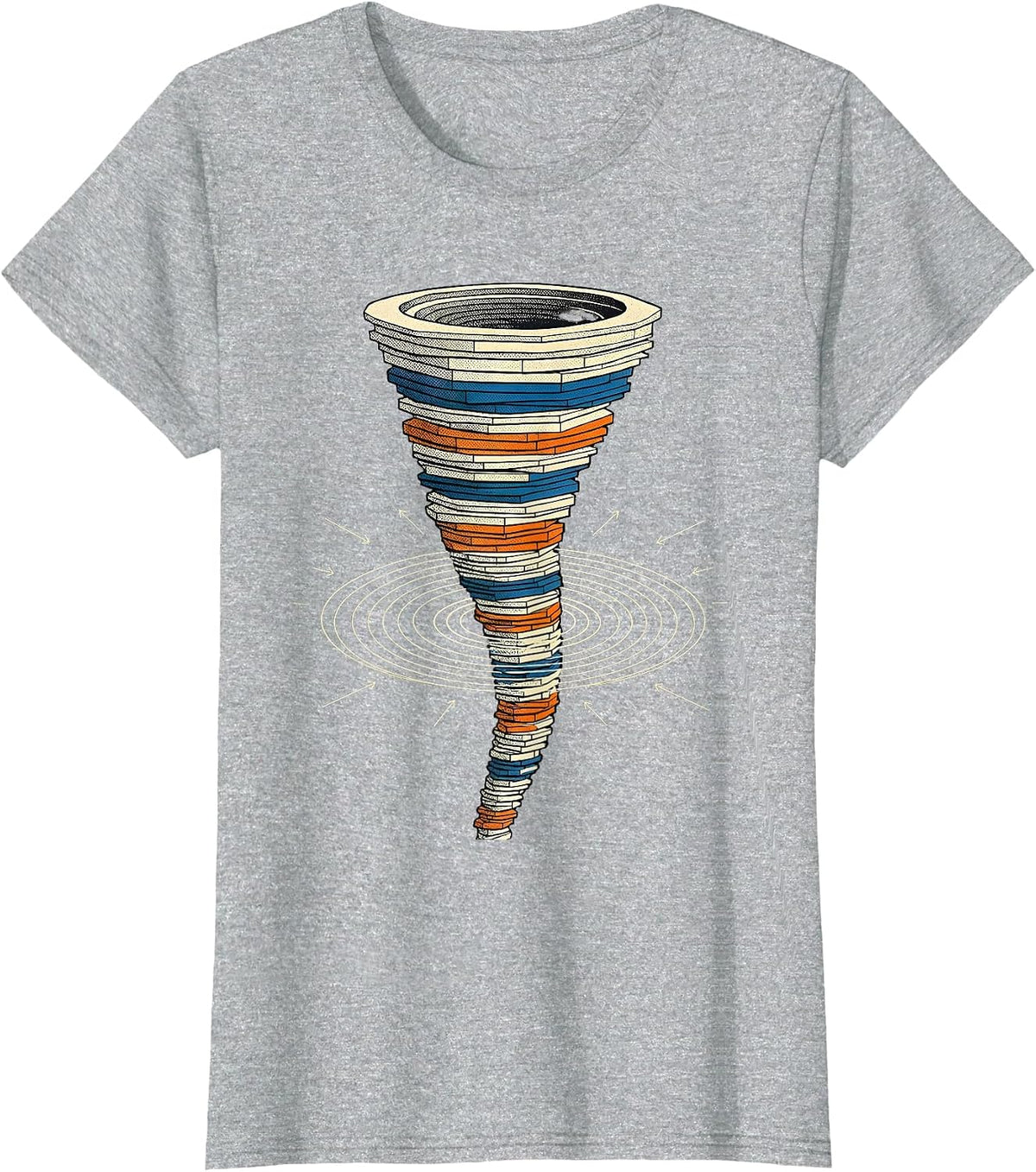 Women's Tornado Radar Meteorology Storm Chaser Enthusiast Humor T-Shirt - Heather Grey
