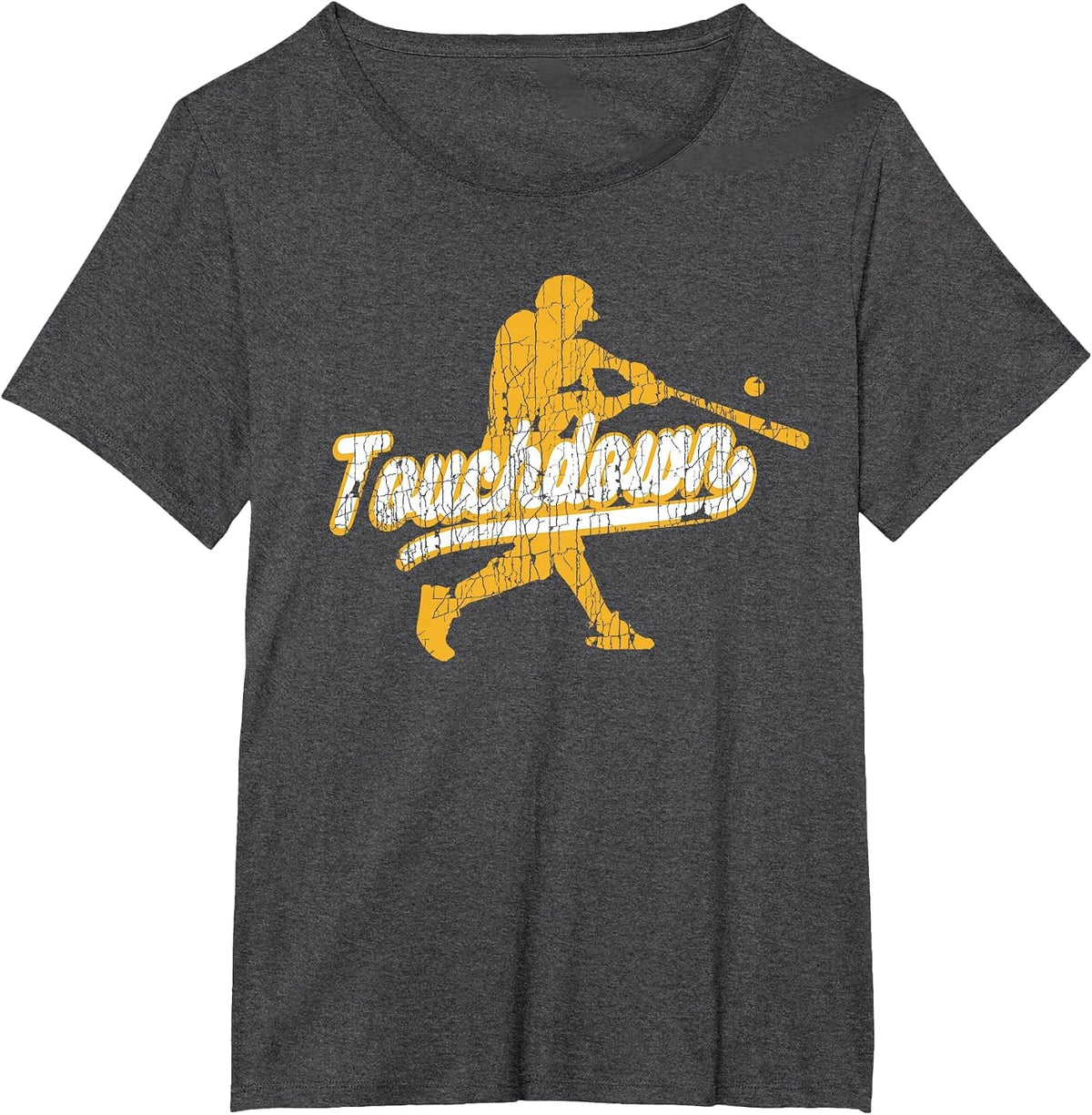 Baseball Apparel Touchdown t Shirt T-Shirt - Dark Heather Grey
