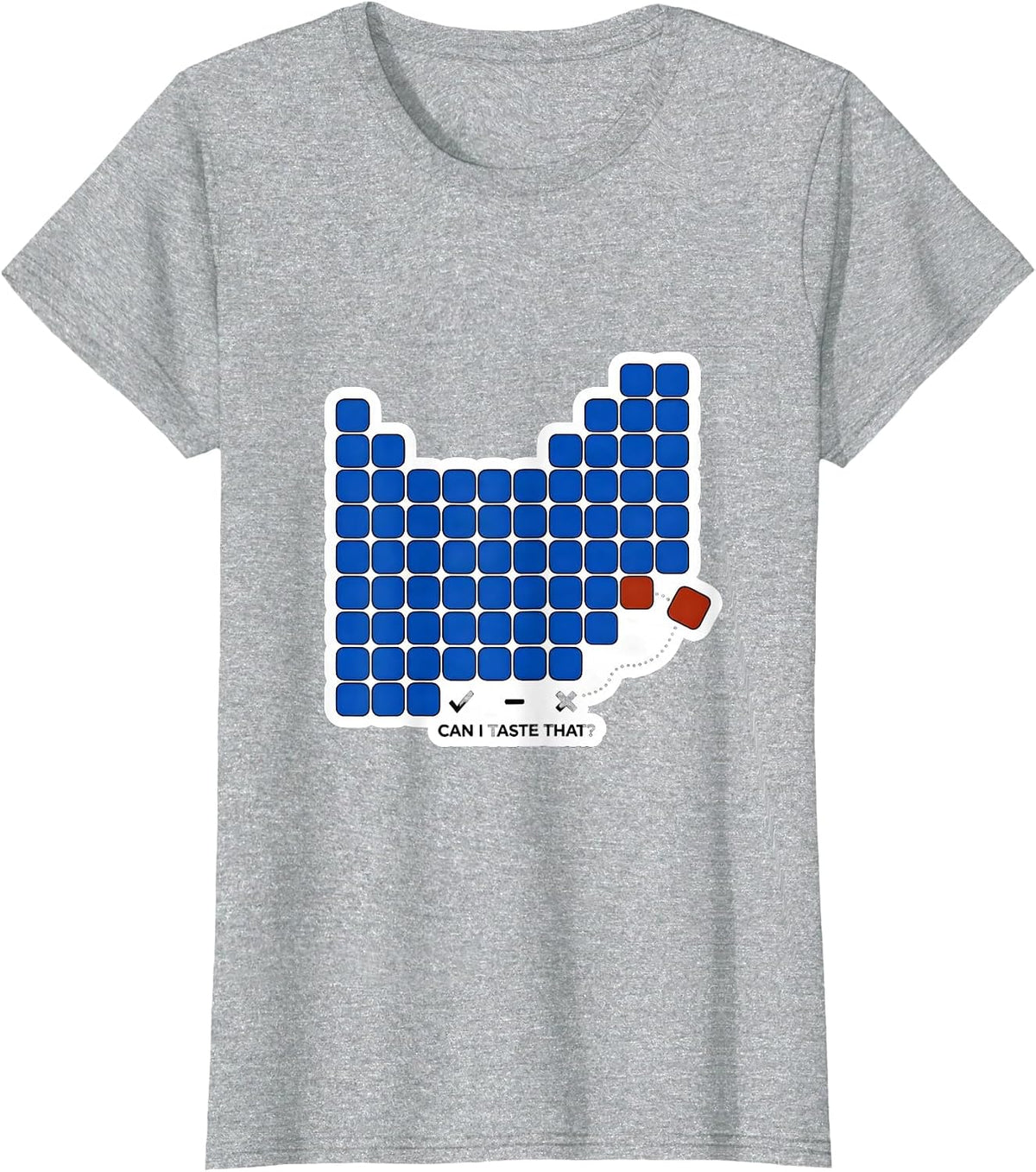 Can I Taste That Funny Periodic Table Chemistry Teacher T-Shirt - Heather Grey