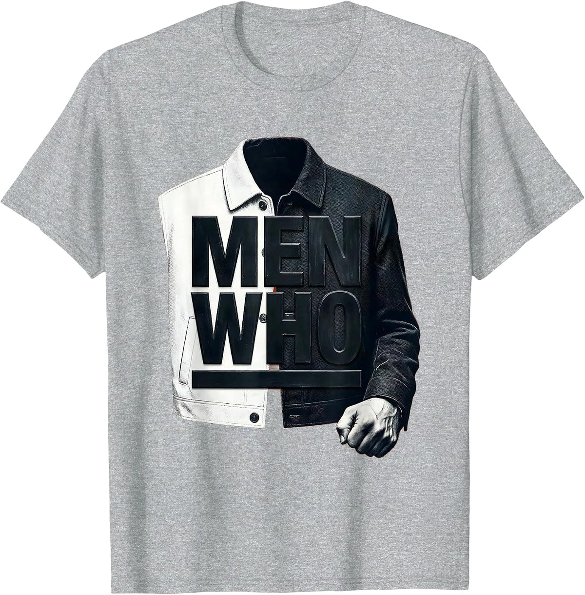 Men's Men Who Caw Graphic Design for Crow Lovers T-Shirt - Heather Grey