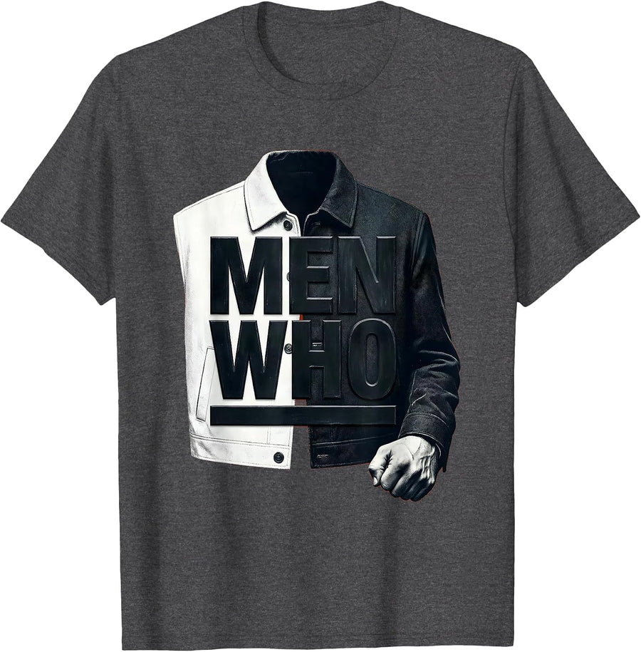 Men's Men Who Caw Graphic Design for Crow Lovers T-Shirt - Dark Heather Grey