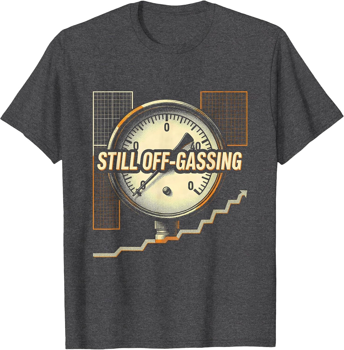 Men's Still Off-Gassing Funny Scuba Diving Diver Humor T-Shirt - Dark Heather Grey