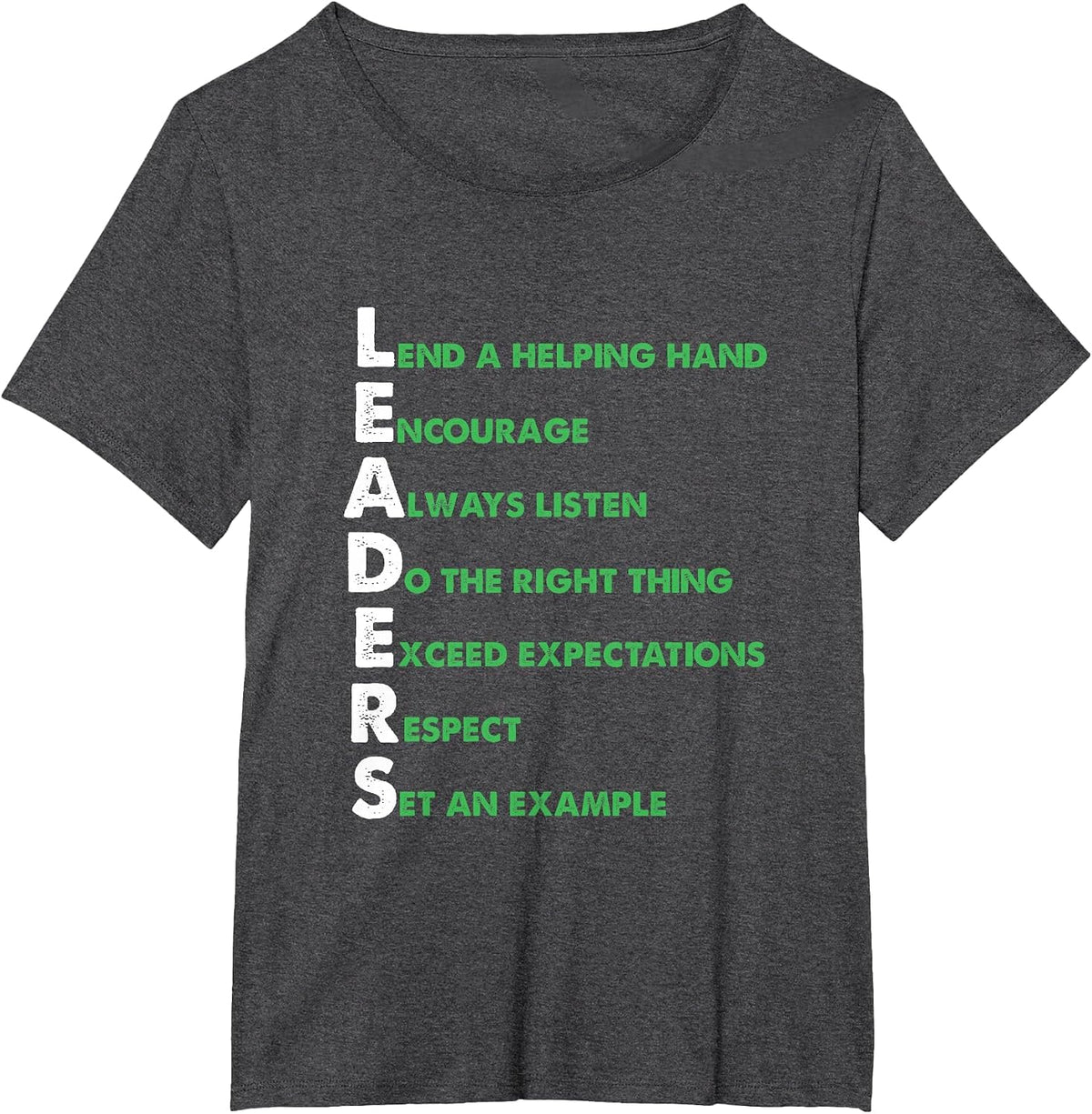 Boss Team Lead Manager Leadership Group Leaders Meaning T-Shirt - Dark Heather Grey