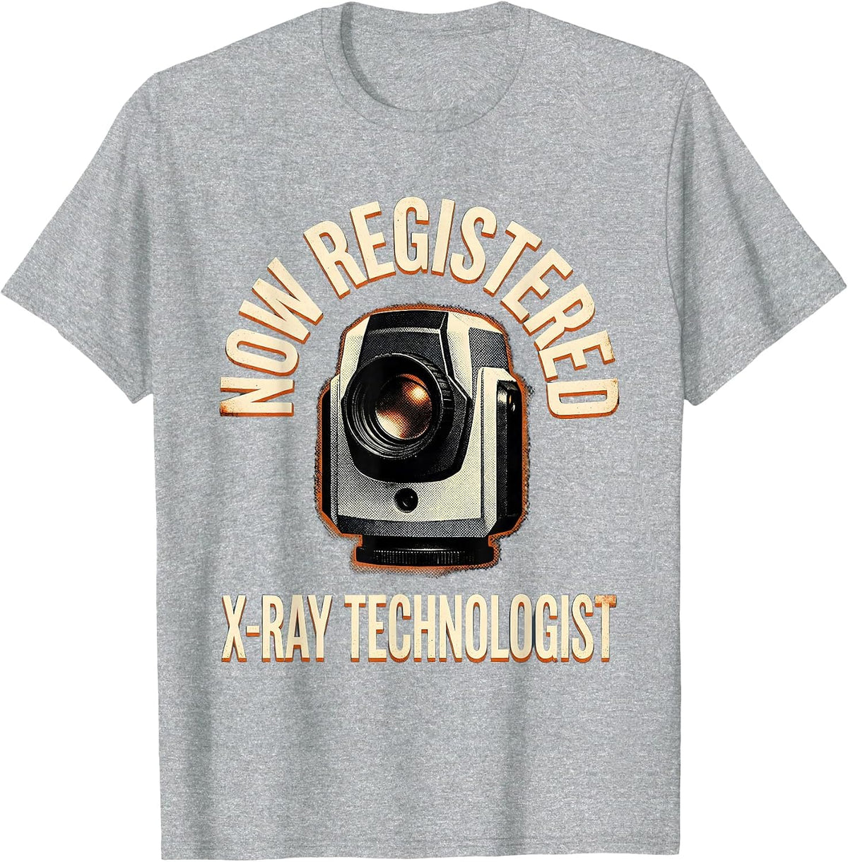 Men's Now Registered X-Ray Technologist Radiology Tech Rad Tech T-Shirt - Heather Grey