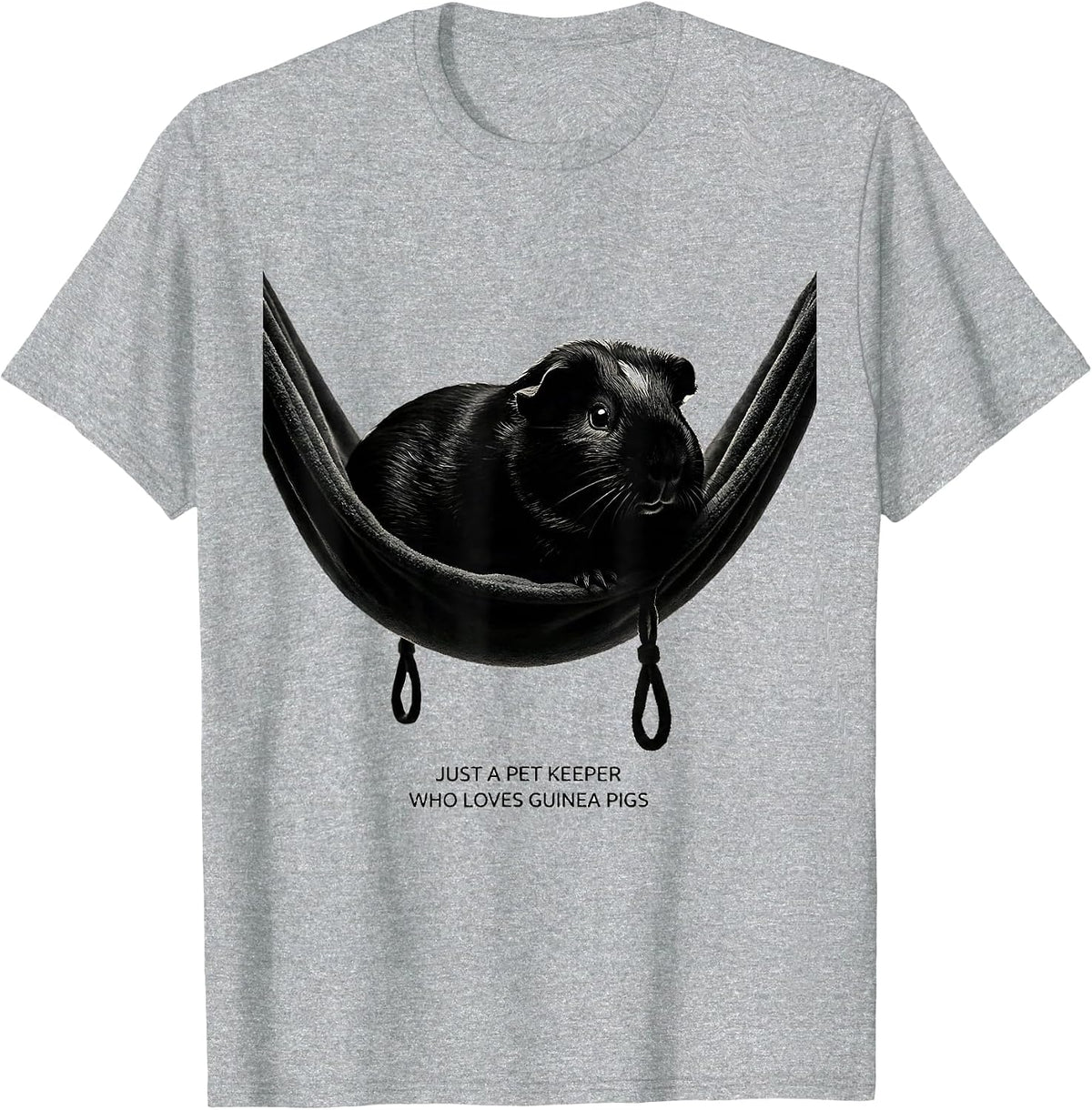 Men's Just A Pet Keeper Who Loves Guinea Pigs Pet Lover T-Shirt - Heather Grey