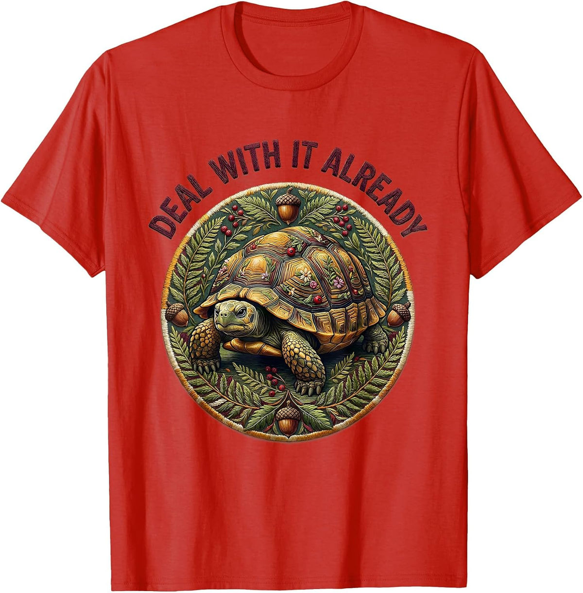 Men's It Is What It Is Deal With It Already Graphic T-Shirt - Red