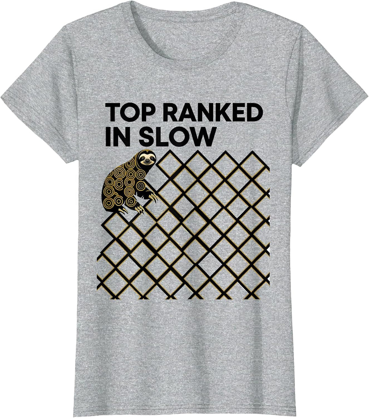 Top Ranked In Slow Funny Sloth Humor Gift for Sloth Lovers T-Shirt - Heather Grey