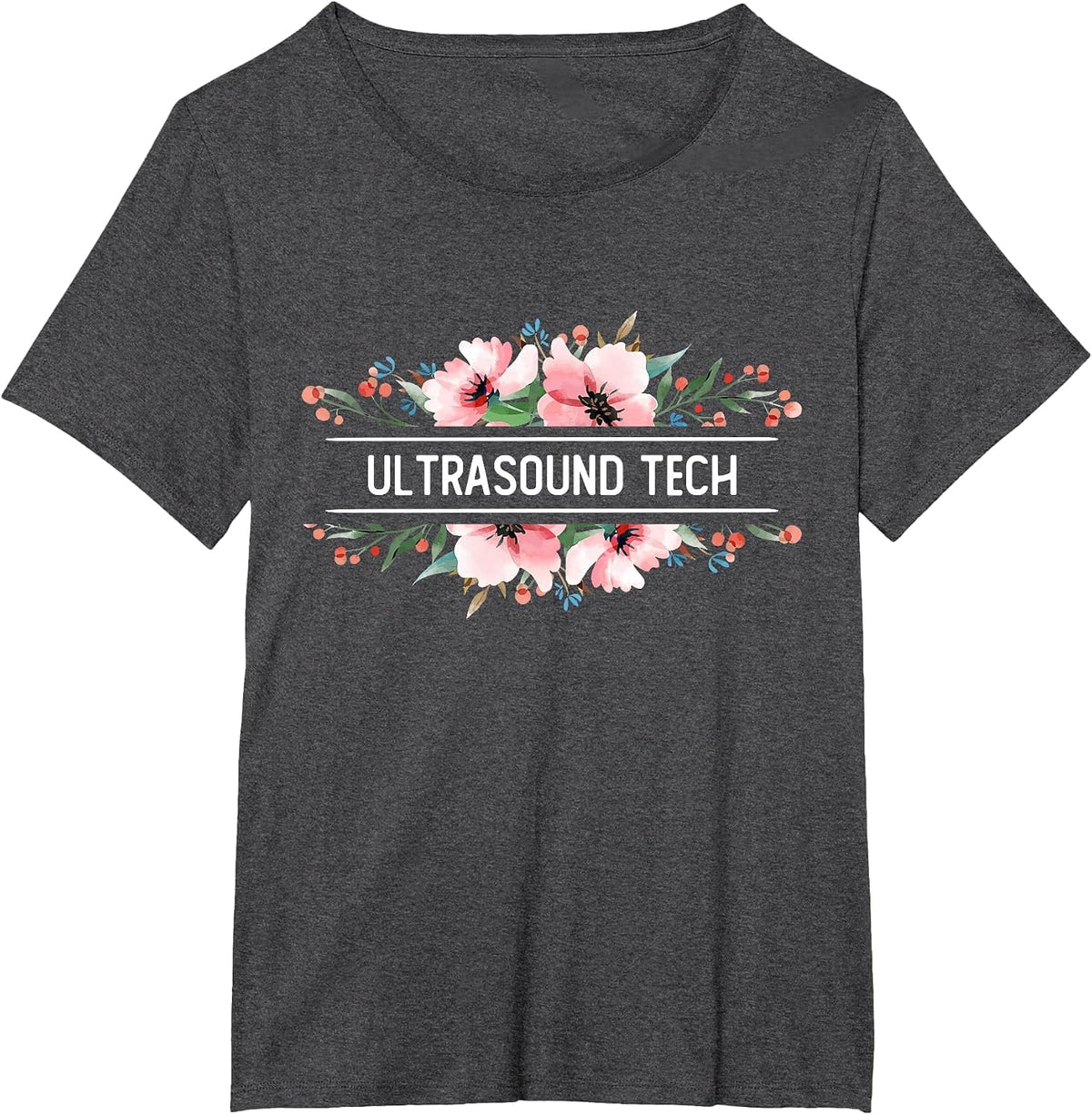 Sonographer Ultrasound Tech T-Shirt - Dark Heather Grey