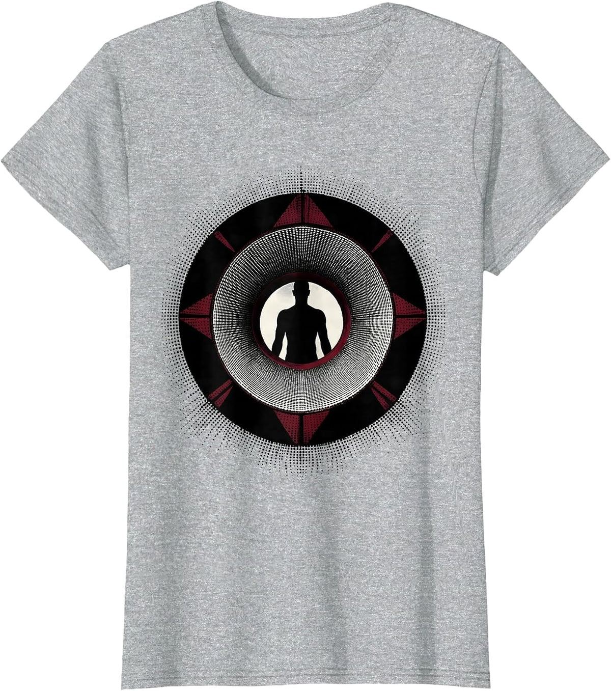 Women's MRI Machine Magnetic Field Lines Radiology Art T-Shirt - Heather Grey