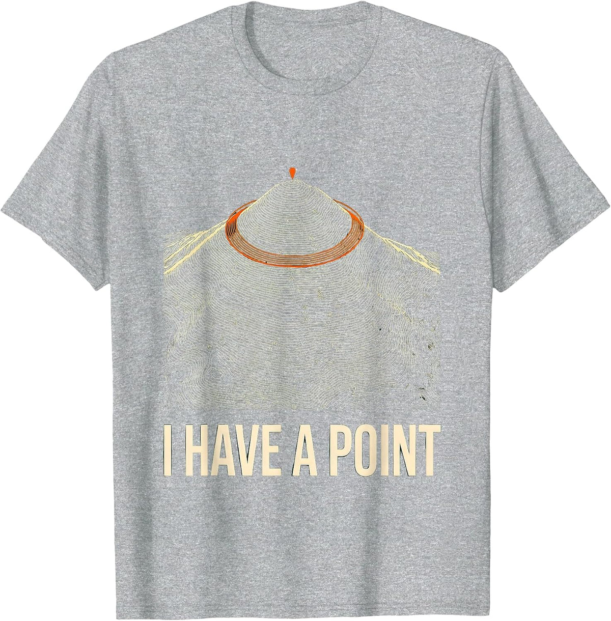 Men's I Have A Point Funny Math Teacher Nerd Humor Gift T-Shirt - Heather Grey