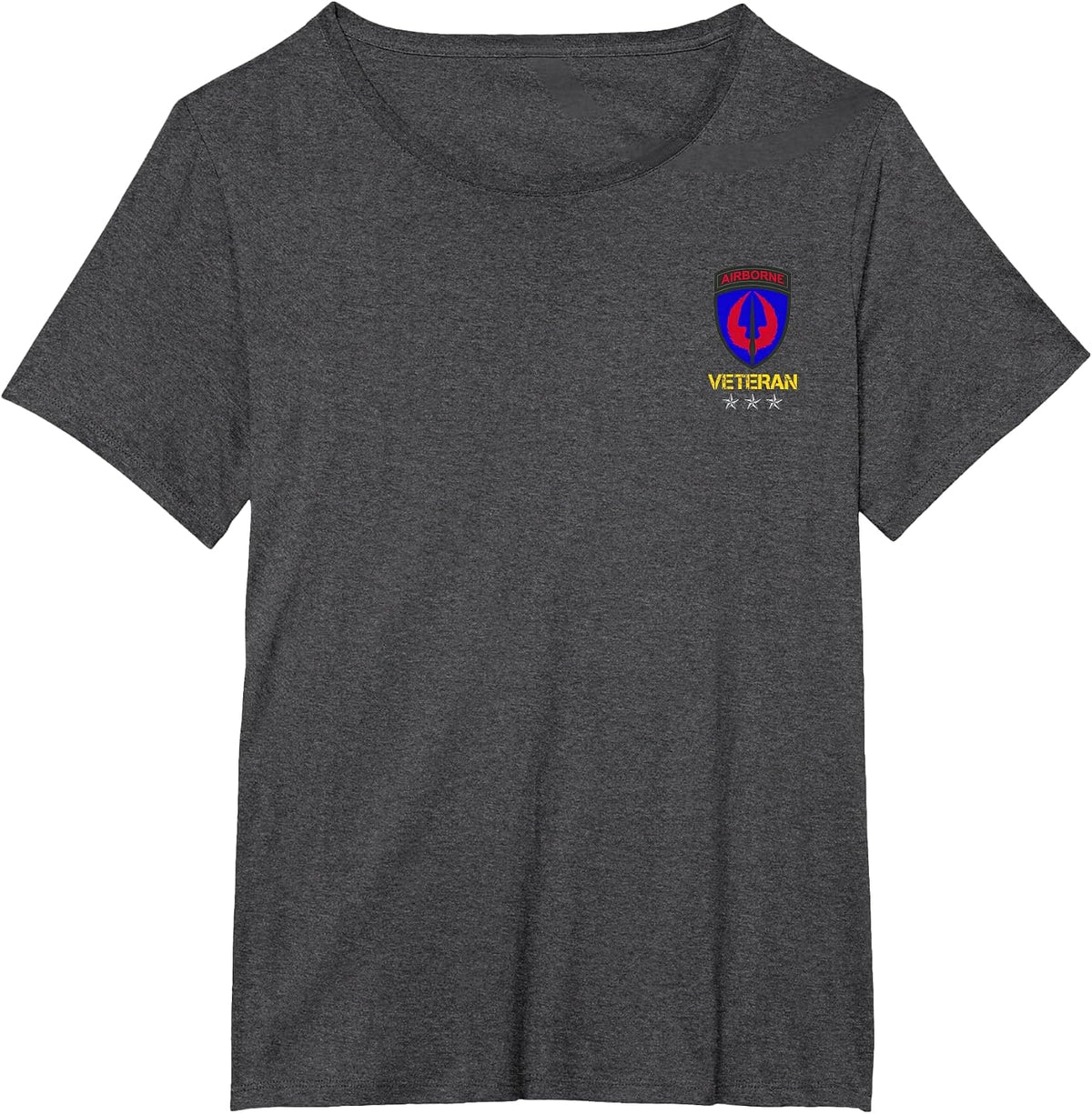 Mens Special Operations Aviation Command Veteran Patriotic T-Shirt - Dark Heather Grey