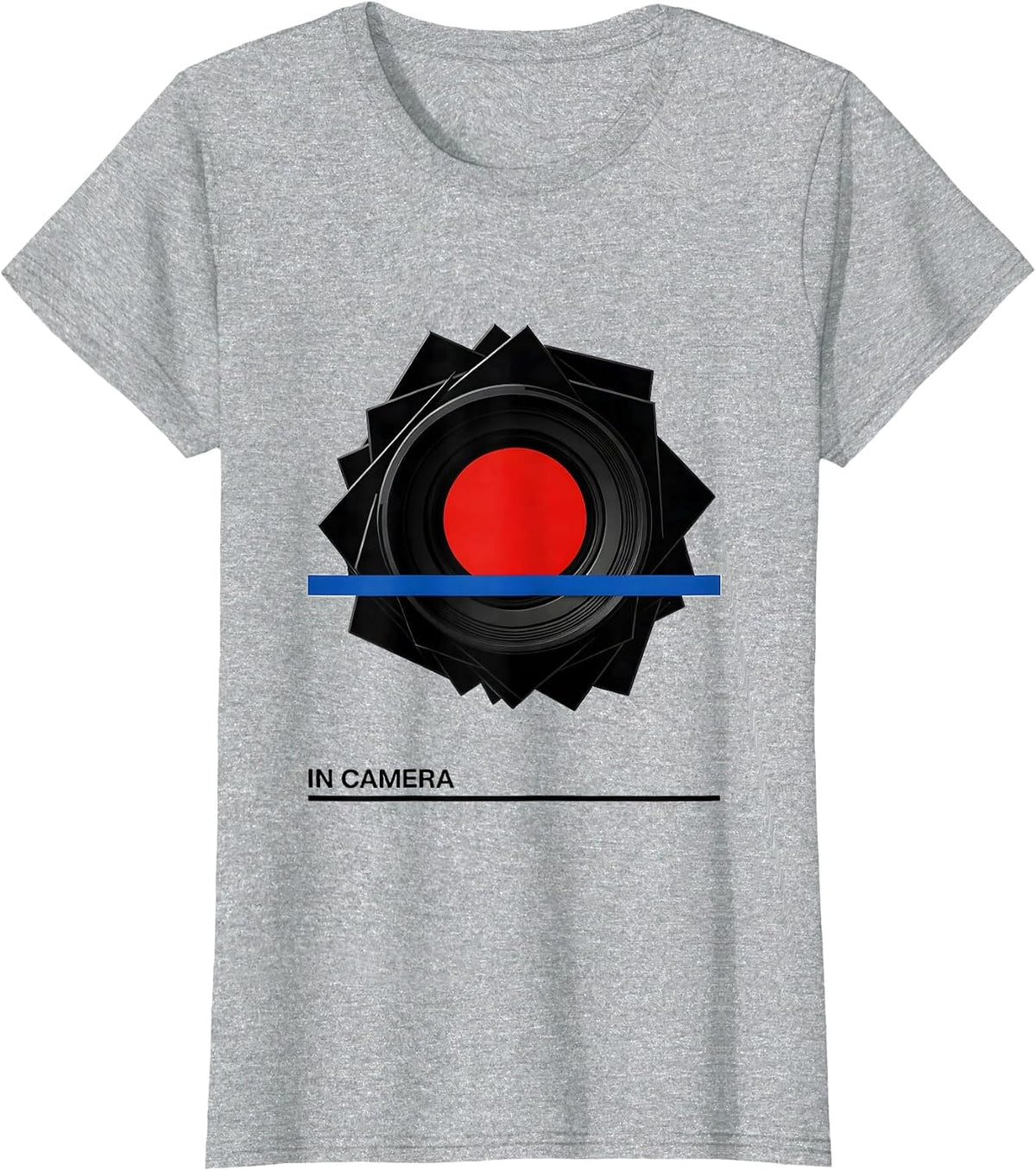 Women's In Camera Bauhaus Modernist Funny Lawyer Attorney Gift T-Shirt - Heather Grey