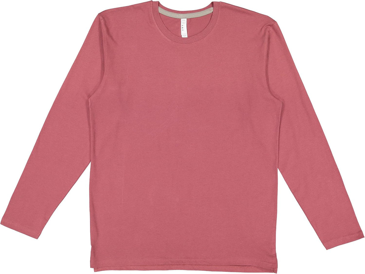 LAT Adult Unisex Long Sleeve Fine Jersey T-Shirt (6918) - Rouge