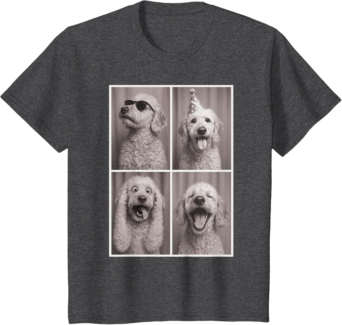 Funny Goldendoodle Doodle Dog T-Shirt - Dark Heather Grey