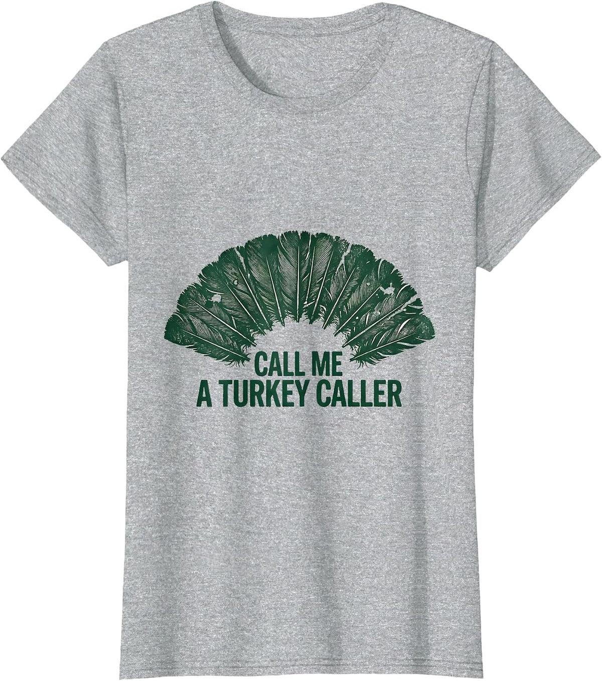 Call Me a Turkey Caller Rubber Stamp Turkey Hunting Gift T-Shirt - Heather Grey