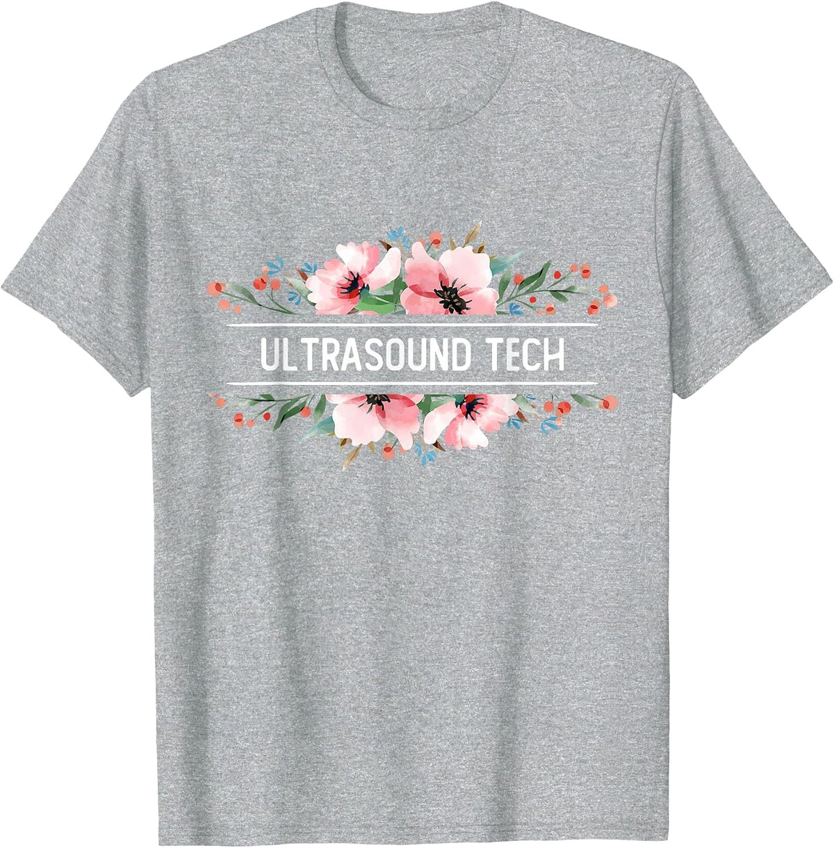 Sonographer Ultrasound Tech T-Shirt - Heather Grey