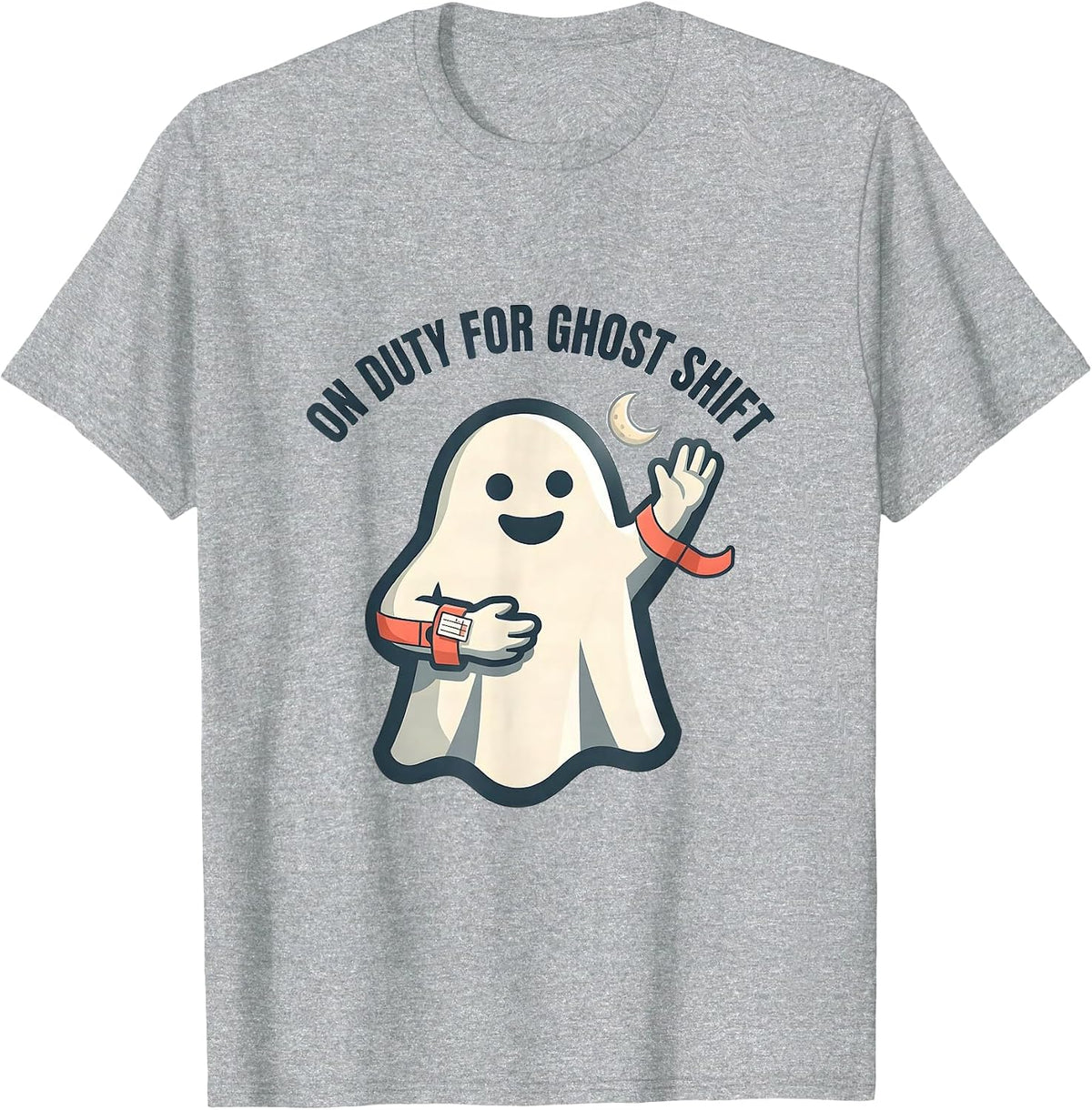 Men's On Duty For Ghost Shift Funny SPED Paraprofessional T-Shirt - Heather Grey