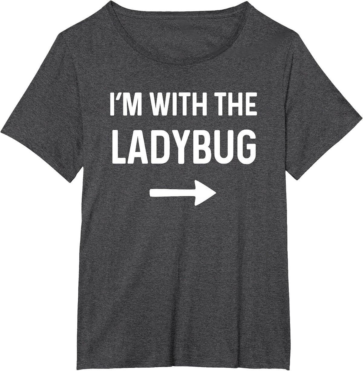 with The Ladybug Funny Halloween Costume T-Shirt - Dark Heather Grey