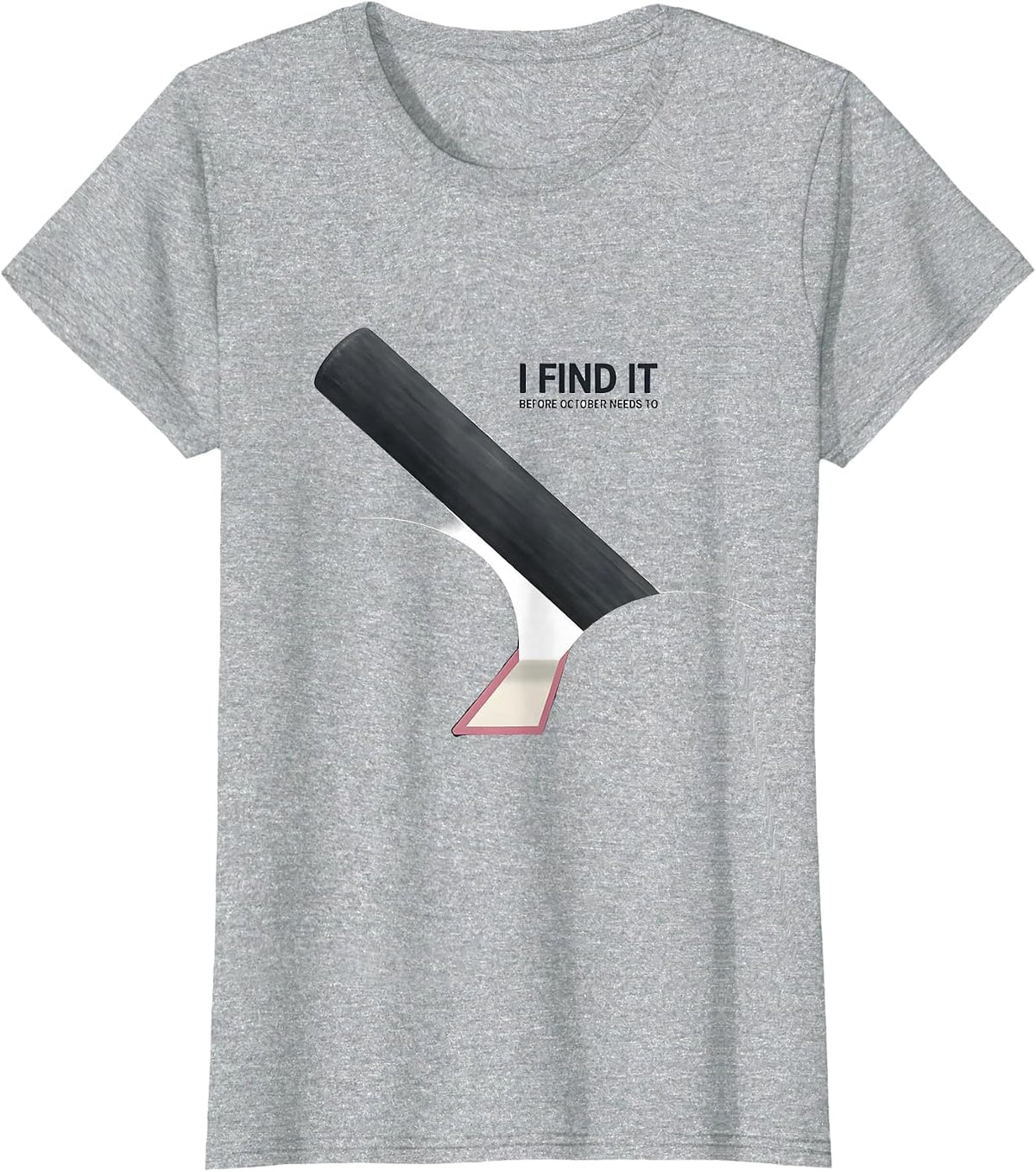 Women's I Find It Before October Needs To Minimalist Radiology Tech T-Shirt - Heather Grey