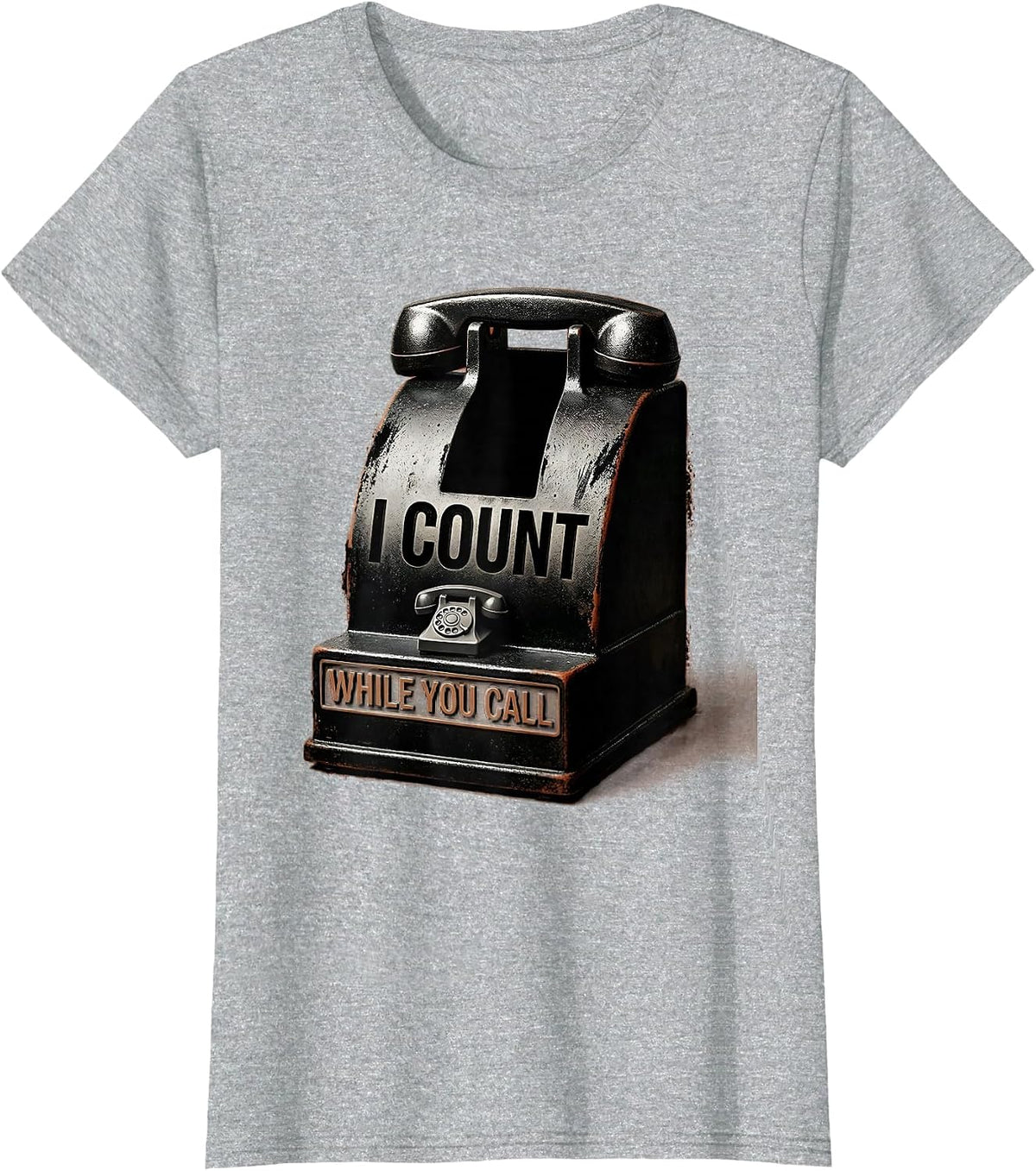 Women's I Count While You Call Funny Pharmacy Tech Technician T-Shirt - Heather Grey