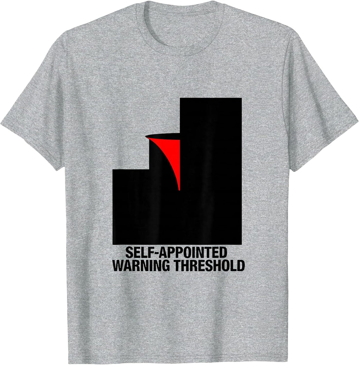 Men's Self-Appointed Warning Threshold Storm Chaser Meteorology T-Shirt - Heather Grey