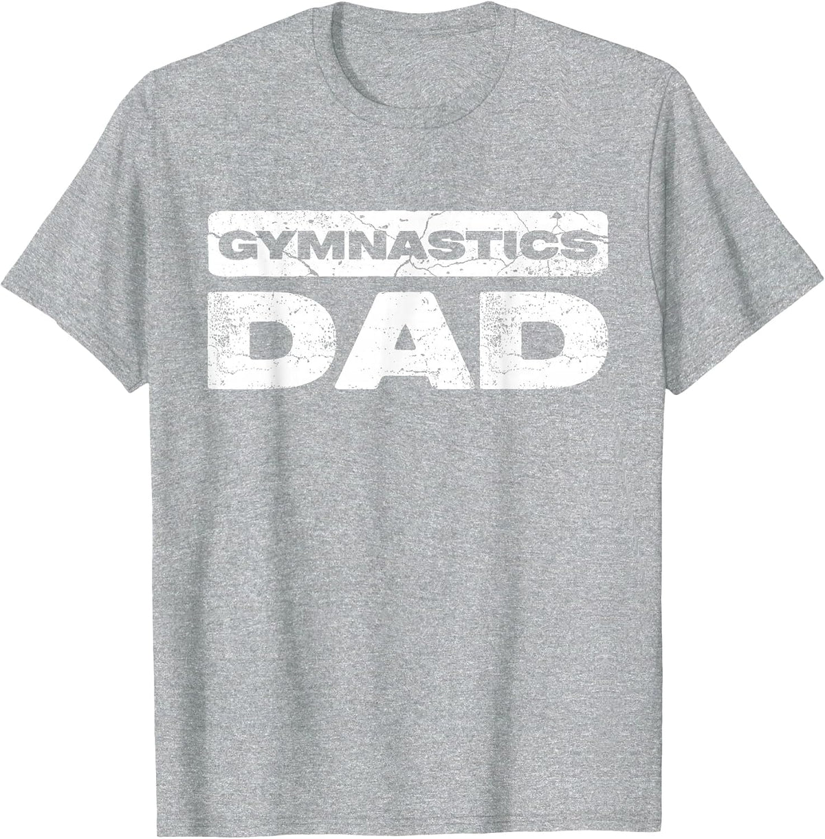 Gymnastics Dad Shirt Men Daddy Fathers Day T-Shirt - Heather Grey