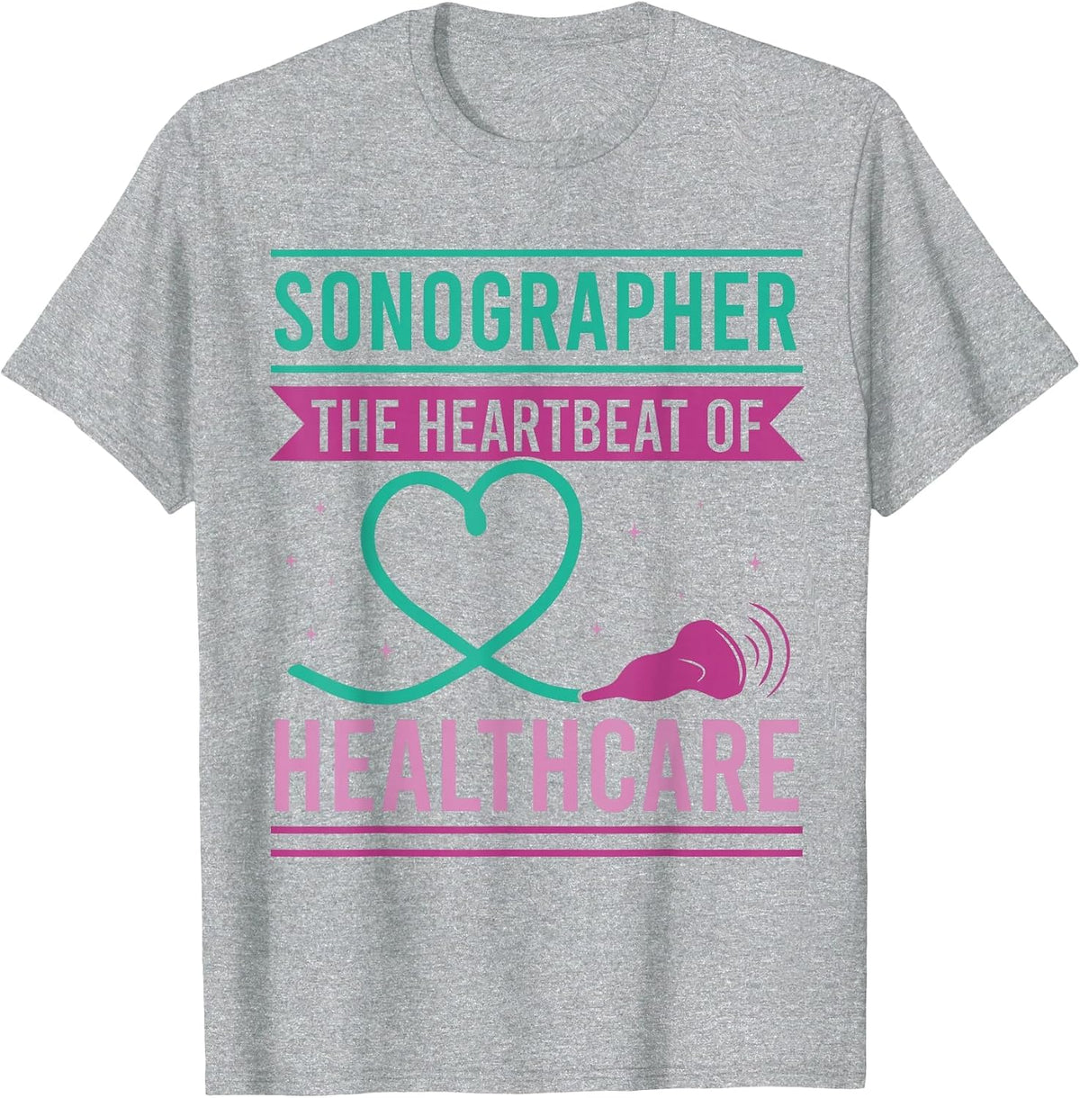 Sonography Ultrasound Tech Sonographer T-Shirt - Heather Grey