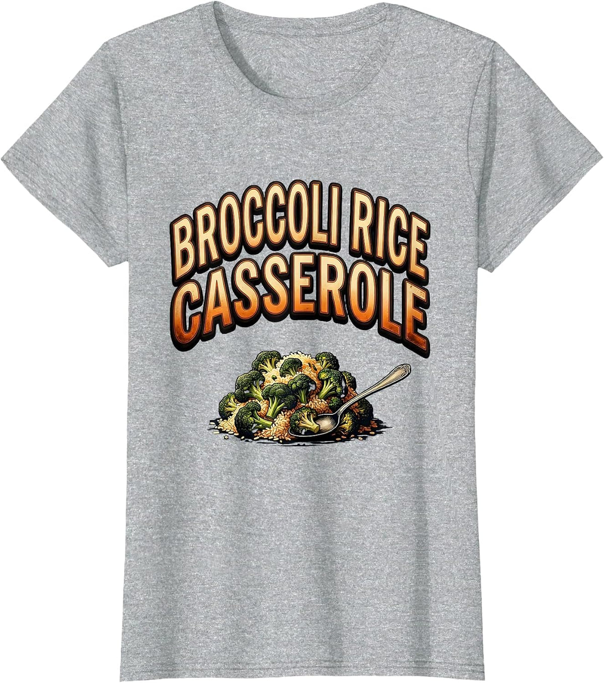 Broccoli Rice Casserole Thanksgiving Food Bootleg 90's Rap T-Shirt - Heather Grey